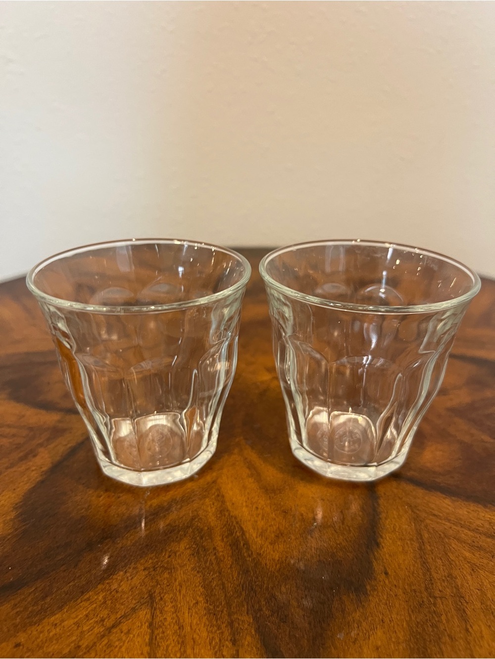 2 Picardie By Duralex Tumblers 8 Ounce Tempered Glass Made In France